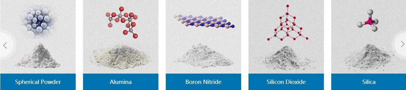 Spherical powder, alumina ceramic powder, boron nitride ceramic powder, silica powder.jpg