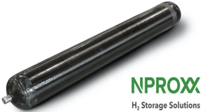 Type 4 high-pressure Hydrogen storage cylinders developed by German manufacturer NPROXX.jpg